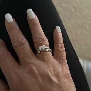 COACH Sterling Silver Heart & Arrow Rings